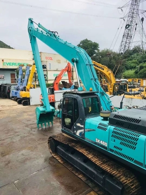 De Gehechtheid van het Graafwerktuiglong reach boom Kobelco van Ce 18M met Emmer en Cilinder