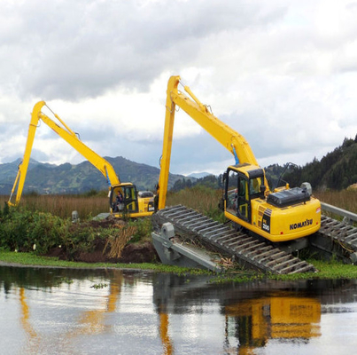 Amfibisch Graafwerktuig Long Reach die 14M, Lang de Boomwapen van CAT320 de Rivier graven