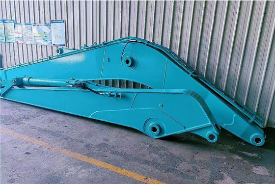 Garandeerde lange afstand graafmachine dipper arm met emmer en cilinder voor CAT Kobelco
