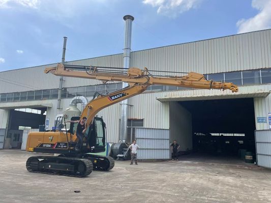 Bosbouw Boomverzorging Excavator Telescopische arm met greep voor kat Hitachi Komatsu Kobelco