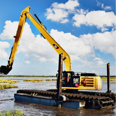 Gele Lange Bereikboom 14 Meter voor Rivier Schoonmakend Graafwerktuig