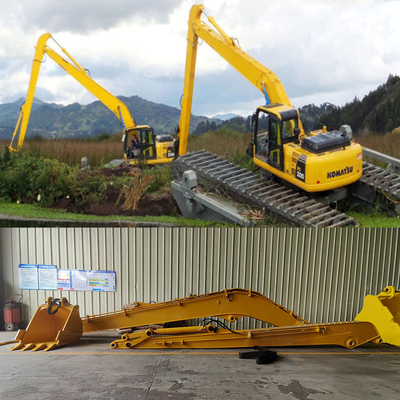 Het Amfibische Graafwerktuig Long Reach Boom 14M van CAT Cat320D