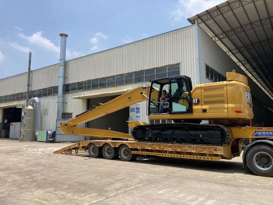 Geel Grijze graafmachine Long Reach Boom Voor Sanny Hitachi Komatsu