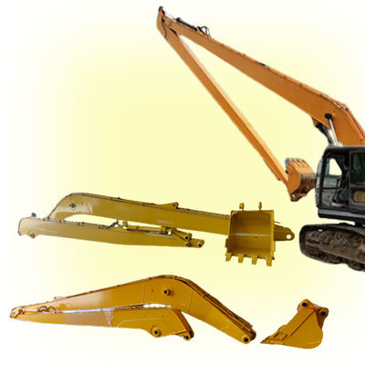 Geel Grijze graafmachine Long Reach Boom Voor Sanny Hitachi Komatsu