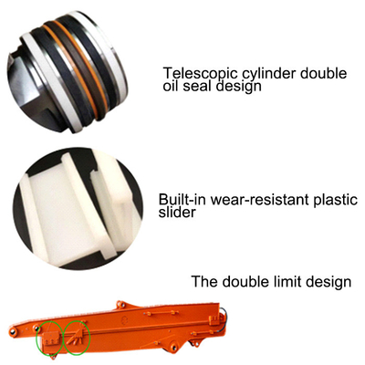 Hoge sterkte 0.1CBM Graafmachine Schuifarm Voor Hitachi Komatsu Kato kattengraafmachine telescopische arm telescopische boom graafmachine boom arm graafmachine lange reikarm lange reikboom