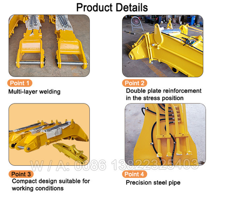 Kat Hitachi Komatsu Graafmachine Tunnel Boom graafmachine verkorte arm graafmachine verkorte boom arm graafmachine boom en arm graver boom arm korte reikwijdte boom