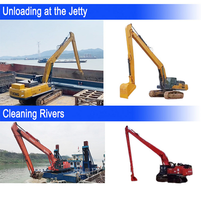 Premium verkoop Long Reach Excavator Booms Met Bucket For Excavation Excavator Long Arm Long Boom Long Reach Excavator boom Excavator boom arm