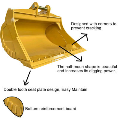 Langere levensduur Kat Komatsu Hitachi Graafmachine modder emmer