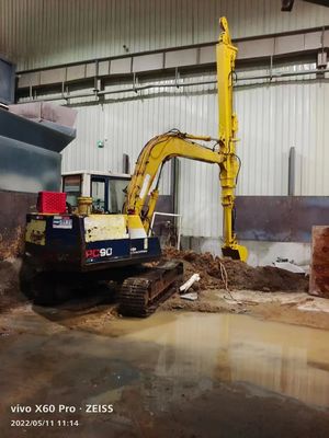 Graafmachine Drie secties slooparm Hyundai R225 Op maat gemaakte 25T-45T Hoogbouw sloopproject Q355B