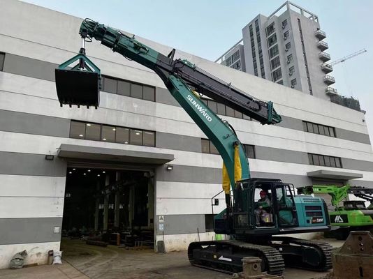 Graafmachine Drie secties slooparm Hyundai R225 Op maat gemaakte 25T-45T Hoogbouw sloopproject Q355B