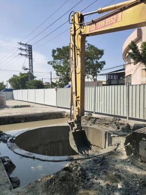 Sterke graafprestaties graafmachine glijarm SH240 voor metro Jacking Tunnel 24T met accessoires