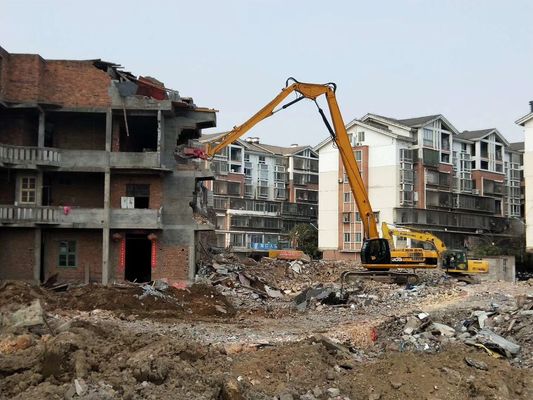 Multi Functional Excavator Three Stage Dismantling Arm CAT325 Voor Precise Crushing van Q355B