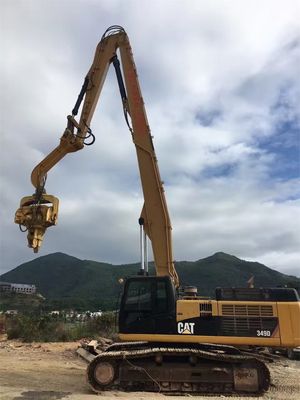 Pile Driving en Pile Pulling Excavator Pile Driving Arm CAT340 Op maat met Pile Driver
