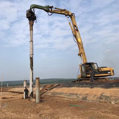 Pile Driving en Pile Pulling Excavator Pile Driving Arm CAT340 Op maat met Pile Driver