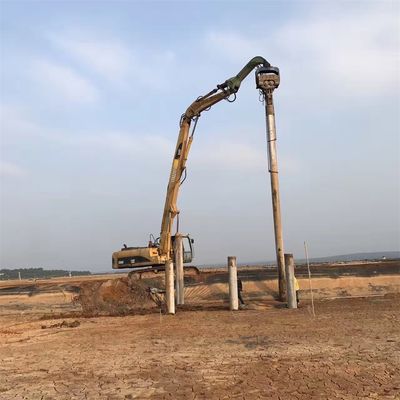Pile Driving en Pile Pulling Excavator Pile Driving Arm CAT340 Op maat met Pile Driver
