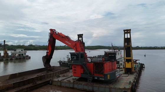 Langarm graafmachinearm met emmer en cilinder voor  KOBELCO Hitachi