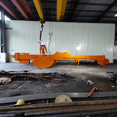 Hoogwaardige 20-meter drie-sectie telescopische arm met Clamshell emmer te koop