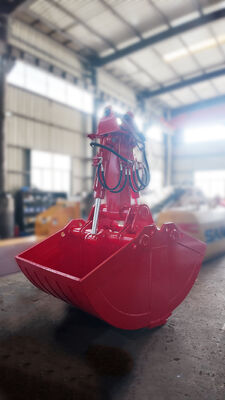 Graafmachine Hydraulische Clamshell Grijpbak, Shell-bak met dubbele cilinderontwerp voor baggeren, laden en grondverzet