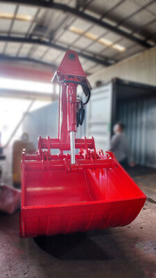 Graafmachine Hydraulische Clamshell Grijpbak, Shell-bak met dubbele cilinderontwerp voor baggeren, laden en grondverzet