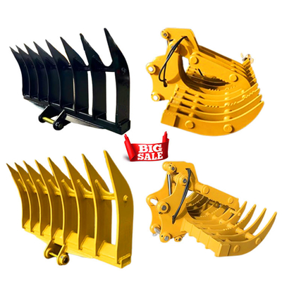Hoog - de Hark van de kwaliteitswortel voor het Graafwerktuig van Hitachi Ex60, Oem Mini Digger Rake Bucket