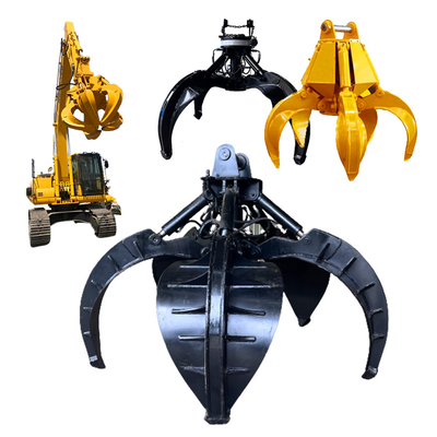 Antiwear NM400-Graafwerktuig Rock Grapple, Q355B-Greepemmer voor 20 Ton Excavator