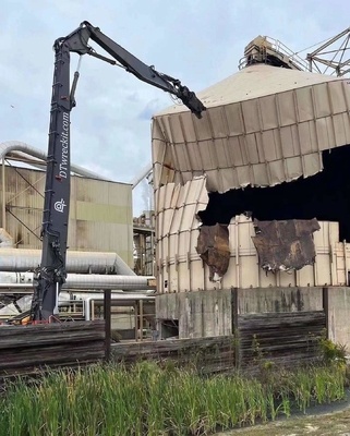 Q355B Q690D Sloopgiek met hoog bereik en 28 m lange arm voor graafmachines