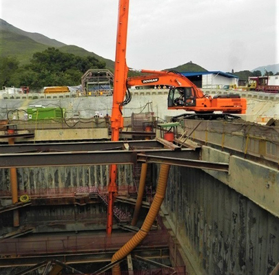 5748kg snak Graafwerktuig Telescopic Boom Arm met Clamshell naar Hitachi/KAT
