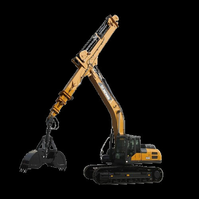 Excavator Teleskoparm Met Clamshell Bucket Voor Hitachi CAT Volvo XCMG Doosan