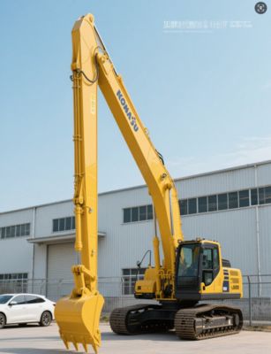 Fabrieksmatige directe verkoop graafmachine lange reikwijdte giek, Komatsu graafmachine bakarm, Q355B Q690D hoge kwaliteit lange reikwijdte arm graafmachine