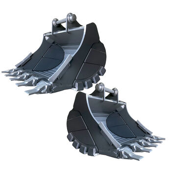 Grote Volvo Graafmachine Bak voor Zwaar Materiaal Transport in Rotsachtige Omstandigheden