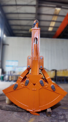 Heavy Duty Single Cylinder Clamshell Bucket, Excavator Shell Grab Bucket voor de bouw, mijnbouw en bulk material handling